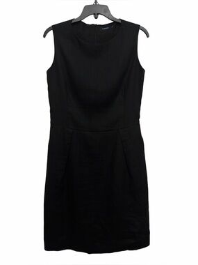Purdey Linen Shift Dress Size 36 / 6 Sleeveless Classic Career Quiet Luxury